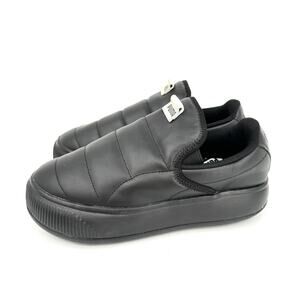 Puma Black Suede Mayu Slip On Sneaker Womens Size 7.5